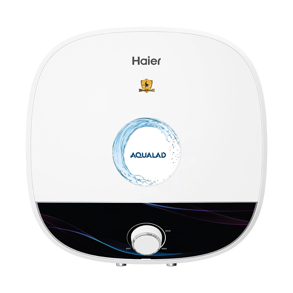 Haier 10L Square AQUALAD Black 5 Star Water Heater